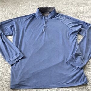 johnnie-O Light Blue Quarter-Zip Pullover Sweater